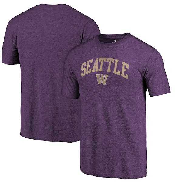 Washington Huskies Fanatics Branded Purple Arched City Tri Blend T-Shirt,We sell and wholesale Washington Huskies Fanatics Branded Purple Arched City Tri Blend T-Shirt on line form chian!